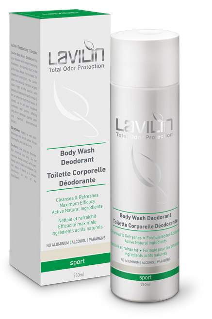 Lavilin body wash deodorant for sport